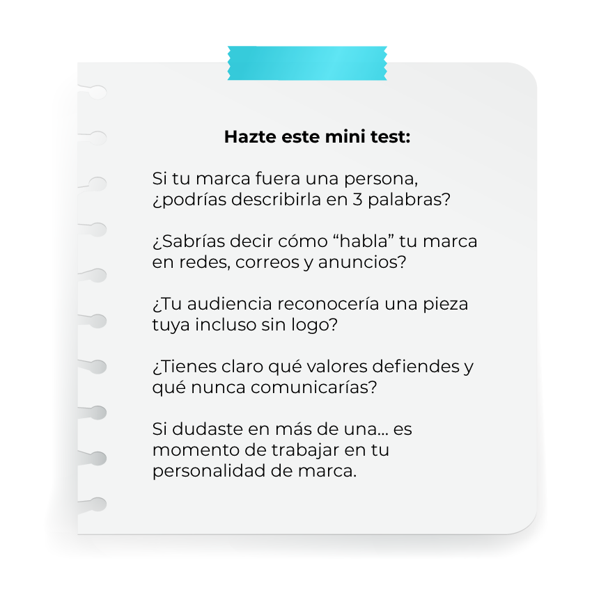 mini test de personalidad de marca